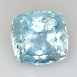 8,85ct Aguamarina Talla Cojín 12,15x11,85mm