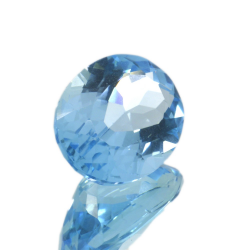 12,14 ct Blue Topaz Ovale Cut