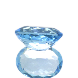 12,14 ct Blue Topaz Ovale Cut