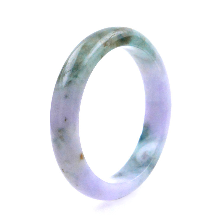 Jade Jadeite Bracelet de Jade bicolore vert et violet