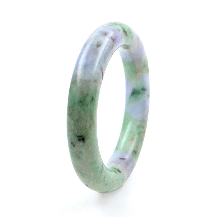 Jade Jadeite Bracelet bicolore vert et violet