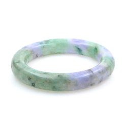 Jade Jadeite Bracelet bicolore vert et violet