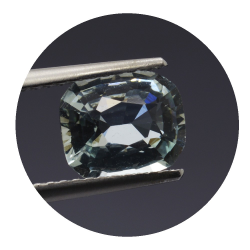 1,43 ct.. Acquamarina in Faccettato Cuscino