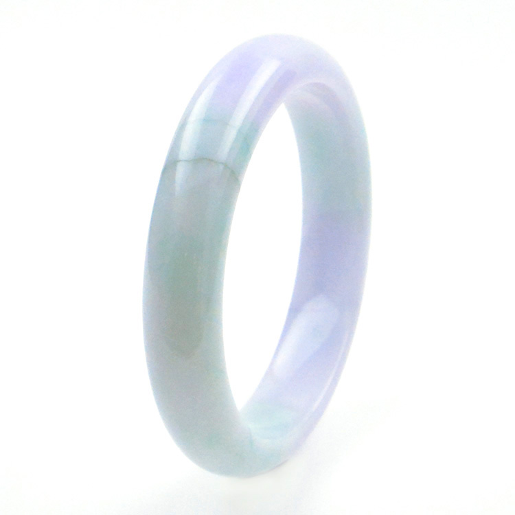 Jade Jadeite Bracelet bicolore vert et violet