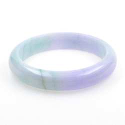 Jade Jadeite Bracelet bicolore vert et violet