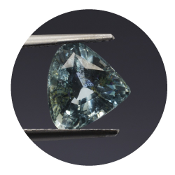 2,19 ct. Aquamarin Kissen Birne