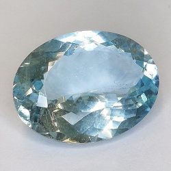 21,54ct Topacio azul talla Oval 20.54x15.8mm