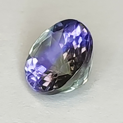 1.18ct Tanzanite round cut 6.4x4.13mm