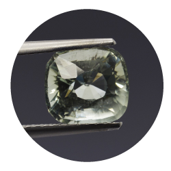 2,11 ct Aquamarin Kissen Schnitt