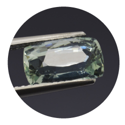 2,54 ct. Aquamarin Kissen Schnitt