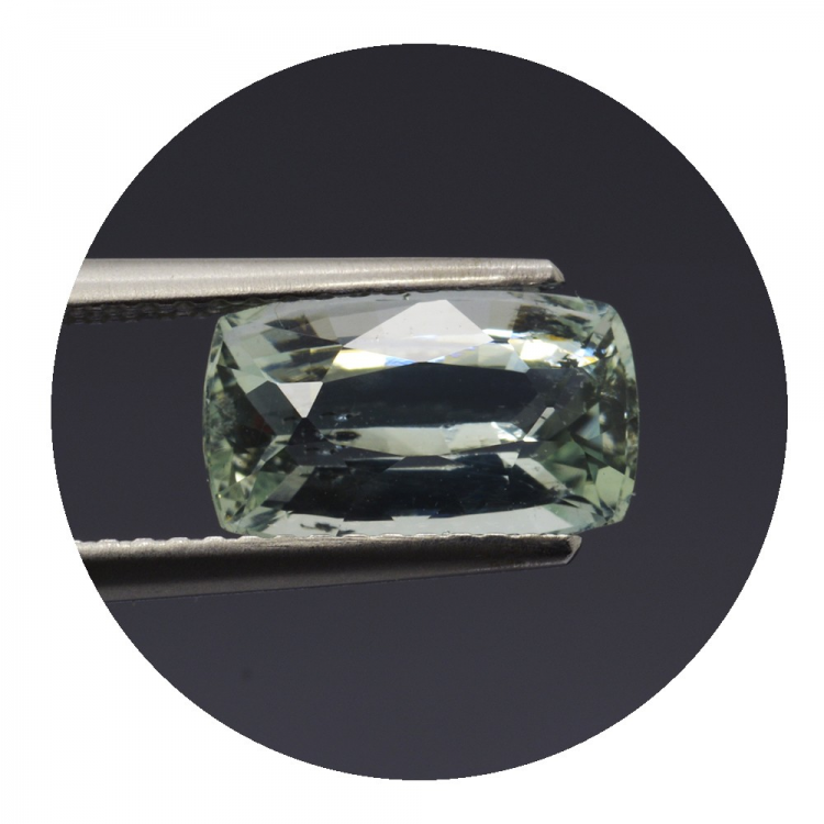 2,54 ct. Aquamarin Kissen Schnitt