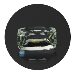 2,54 ct. Aquamarin Kissen Schnitt