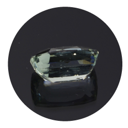 2,54 ct. Aquamarin Kissen Schnitt