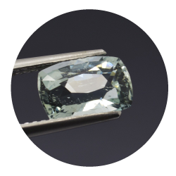 1,92 ct.  Acquamarina in Faccettato Cuscino