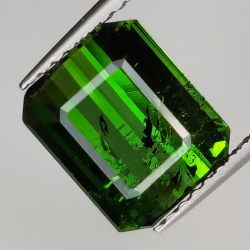 Tourmaline taille émeraude 3,11 ct 9,40x7,66 mm