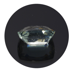 1,92 ct.  Aquamarin Kissen Schnitt