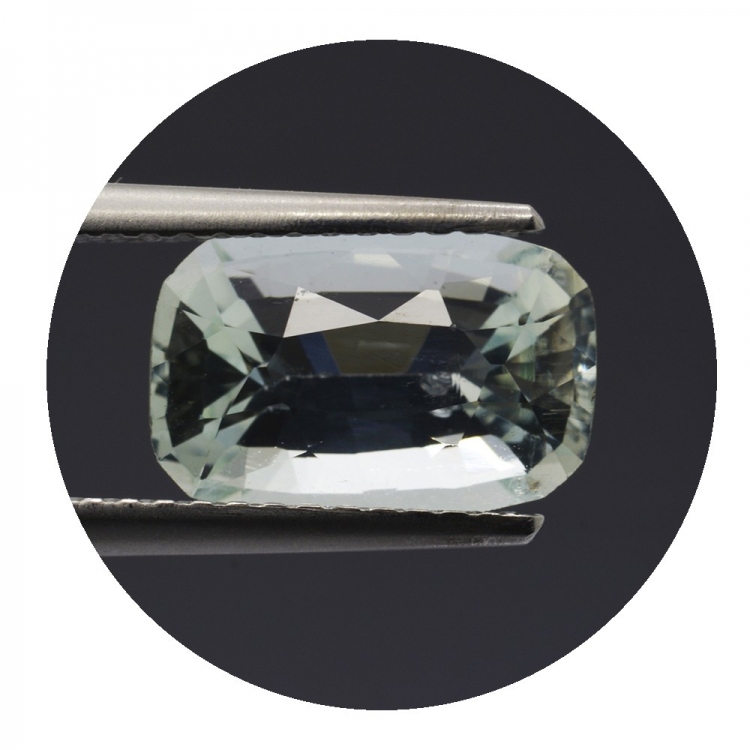 2,49 ct. Aquamarin Kissen Schnitt