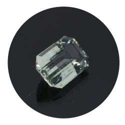 2,14 ct. aquamarin kissen Smaragd