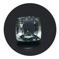 2,26 ct.  Aquamarin Kissen Schnitt