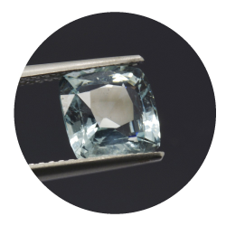 2,99 ct. Aquamarine Cushion Cut