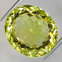 21,34 ct Zitronenquarz im Ovalschliff 17,81 x 15,44 mm