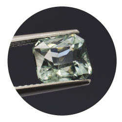 1,78 ct aquamarin kissen Smaragd