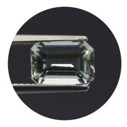 2,17 ct. Acquamarina in Faccettato Smeraldo