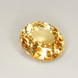 Granato hessonite da 3,03 ct taglio ovale 9,48x8,58 mm