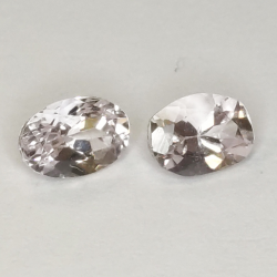 1pz Morganite oval cut 5.00-7.00mm