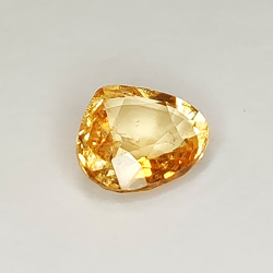 Granato hessonite taglio a pera da 2,22 ct, 8,78 x 8,15 mm