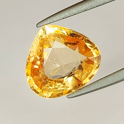 2.22ct Pear-cut Hessonite Garnet 8.78x8.15mm