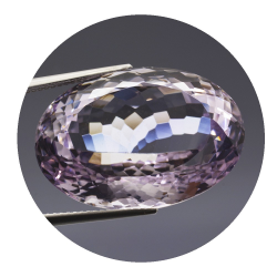 Améthyste rose de 42,07 ct de France 27,03x18,55 mm