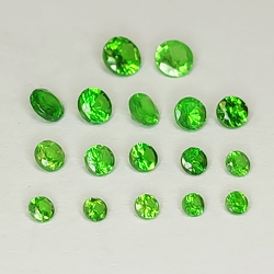 Tsavorite Round Cut 1.35-2.70mm 1ct