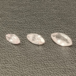 1 pezzo di morganite taglio marquise 6-8 mm