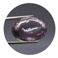 34,94 ct rosa Amethyst aus Frankreich 23,50 x 17,52 mm