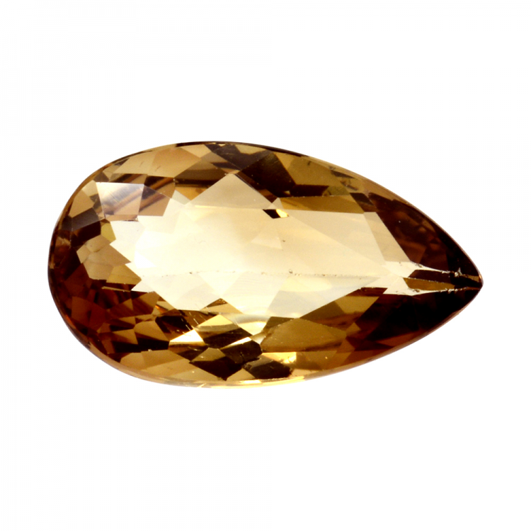 6.07ct Topaz Champagne pear cut 15X9mm