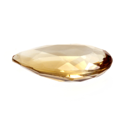 6.07ct Topaze Champagne coupe poire 15X9mm