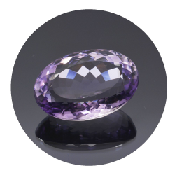 29,27 ct rosa Amethyst aus Frankreich 21,70 x 17,82 mm