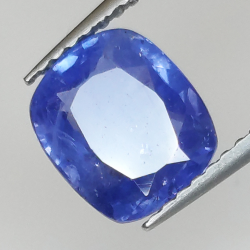 2.37ct Zafiro Azul talla cojín 8.25x7.19mm