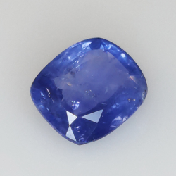 2.37ct Zafiro Azul talla cojín 8.25x7.19mm