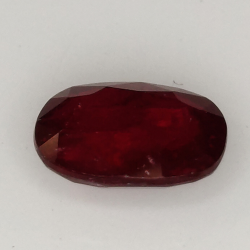 1.18ct Ruby oval cut 7.48x5.62mm