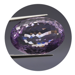 42,57 ct. Rosa Amethyst aus Frankreich 26,25x18,60mm