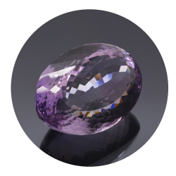 44.72 ct. Pink Amethyst from France 26.39x19.67mm