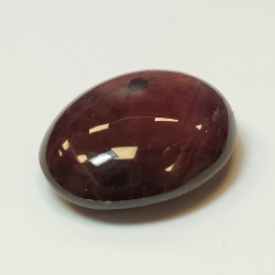 23,14 ct ovaler Sternrubin-Cabochon, 18,61 x 15,89 mm