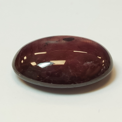 23,14 ct ovaler Sternrubin-Cabochon, 18,61 x 15,89 mm