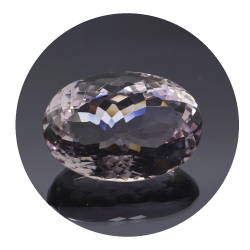 Ametista rosa dalla Francia da 115 ct, 38,02x26,92 mm