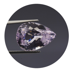 7,25 ct. Kunzite in Sfaccettato Goccia