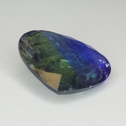 10,74 ct blauer Tansanit im Birnenschliff, 16,76 x 15,14 mm