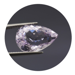 8,85 ct. Kunzite Pear Cut