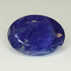 17,98 ct blauer Tansanit im Ovalschliff, 19,61 x 13,87 mm